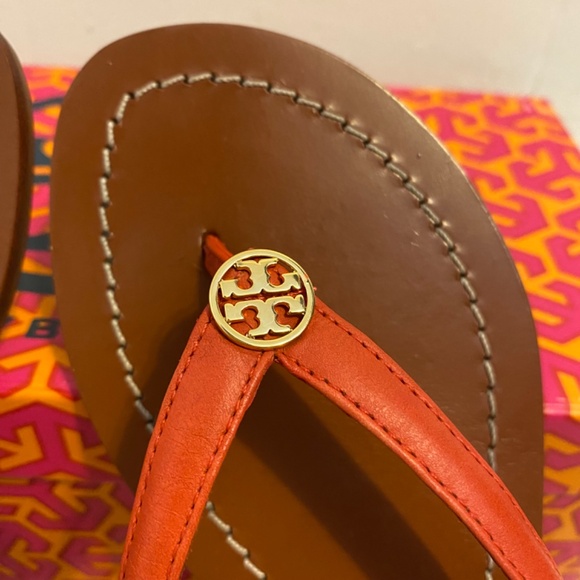 Tory Burch Terra Thong Flip Flop Sandals Size 5 - Picture 6 of 13